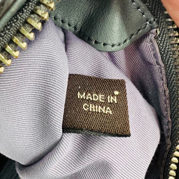 Coach gray signature stripe canvas leather tote shoulder bag purse F1126-F18365 - Picture 13 of 14